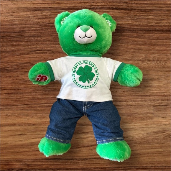 Build-A-Bear Happy St. Patrick's Day 16” Bear w/Jeans & T-shirt - Picture 3 of 9